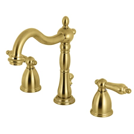 Kingston Brass KB1977AL 8" Widespread Bathroom Faucet, Brushed Brass KB1977AL